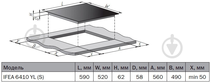 Варочная поверхность индукционная Pyramida IFEA 6410 YL (S) - фото 9