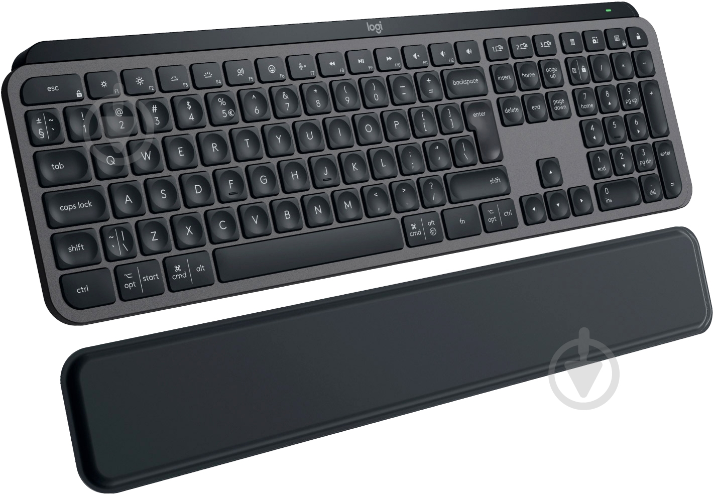 Клавиатура Logitech MX Keys S PLUS PALMREST (L920-011589) graphite - фото 3 Клавиатура Logitech MX Keys S PLUS PALMREST (L920-011589) graphite - фото 3
