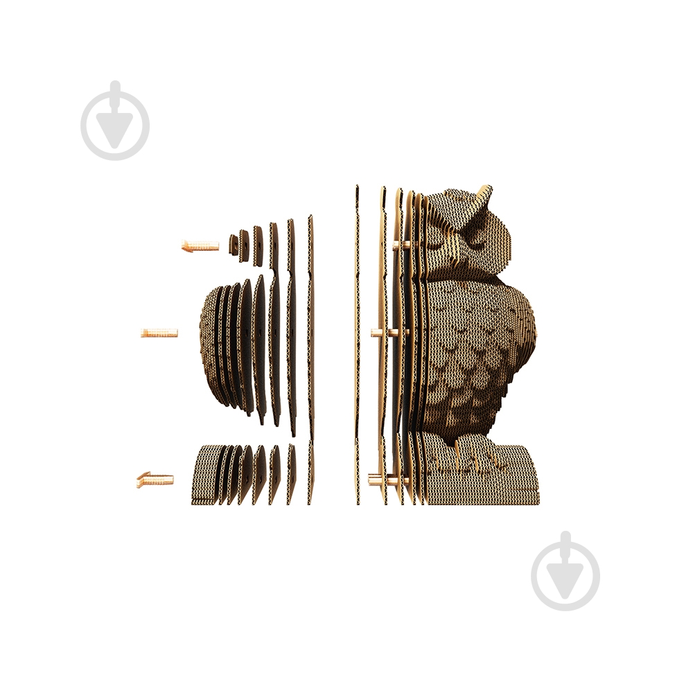Конструктор картонный 1DEA.me 3D Puzzle OWL CARTOWL - фото 3 Конструктор картонный 1DEA.me 3D Puzzle OWL CARTOWL - фото 3