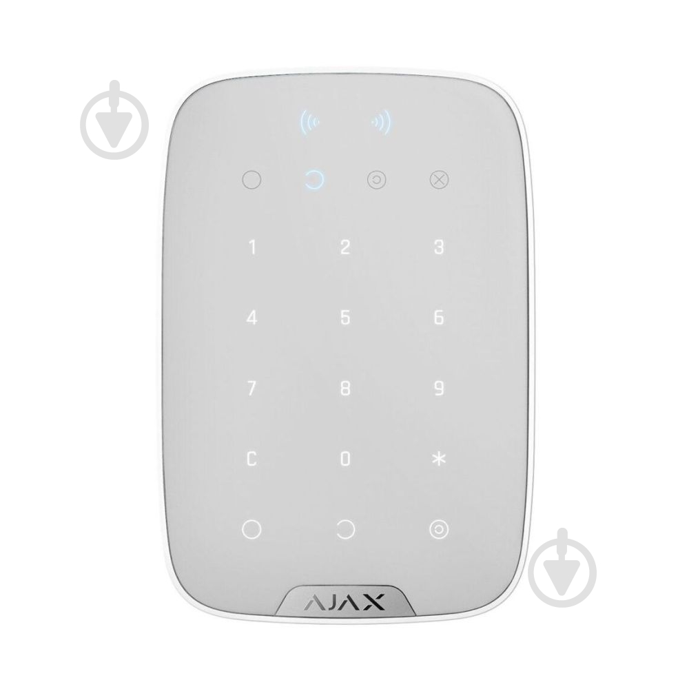 Панель сенсорная Ajax Keypad Plus (8EU) со считывателем карт Pass и брелоков Tag белый - фото 1 Панель сенсорная Ajax Keypad Plus (8EU) со считывателем карт Pass и брелоков Tag белый - фото 1