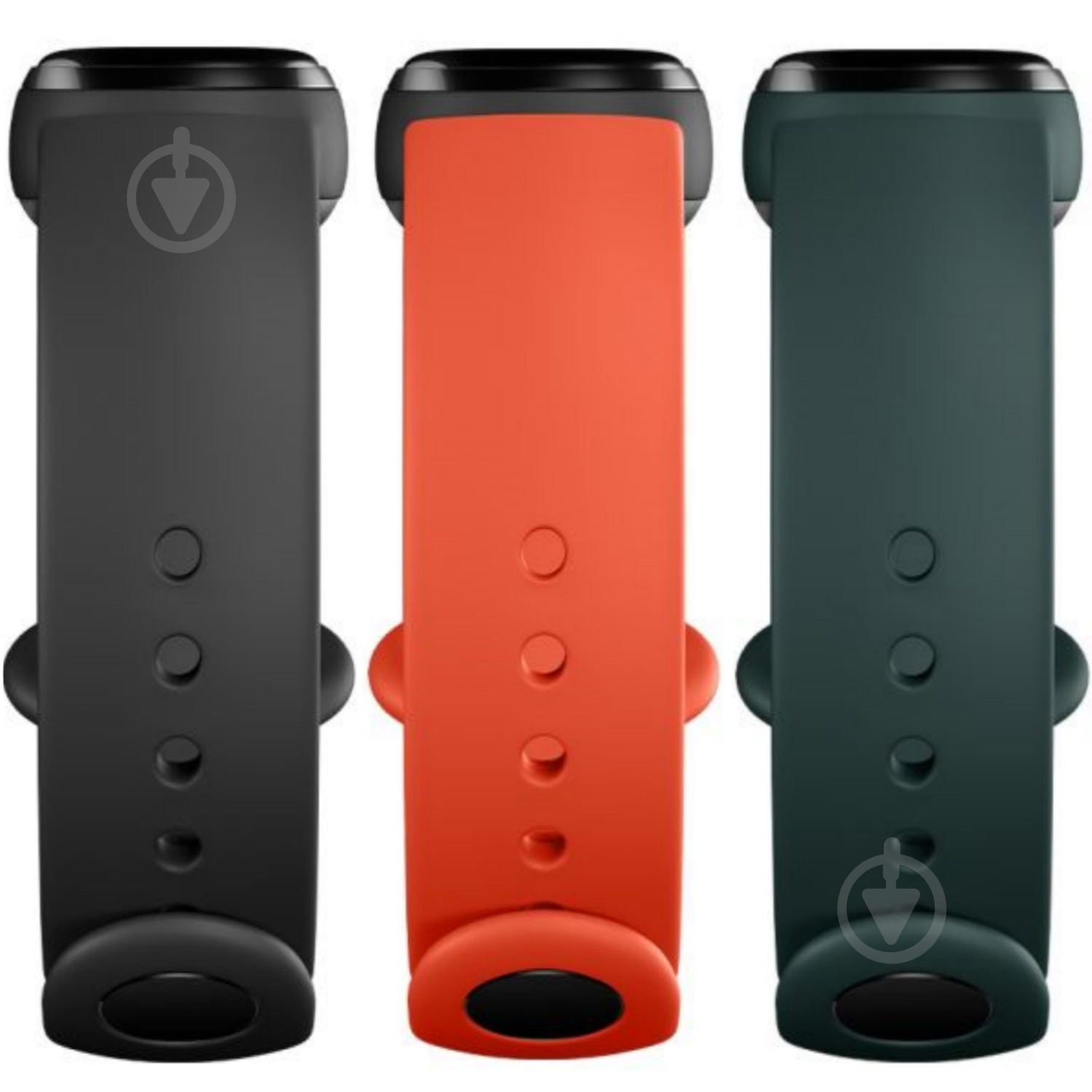 Набор ремешков Xiaomi Mi Smart Band 5 (Black Orange Cyan) - фото 2