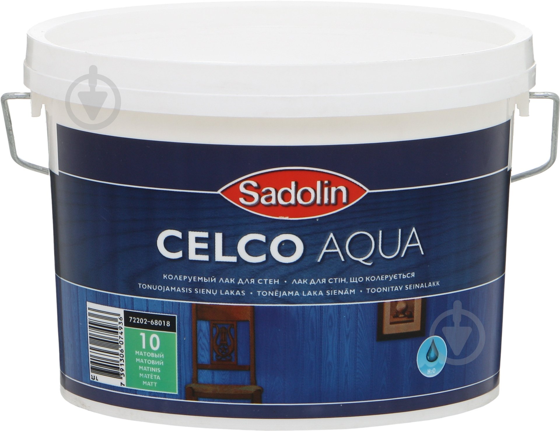 Лак CELCO AQUА 10 Sadolin мат 2,5 л - фото 1 Лак CELCO AQUА 10 Sadolin мат 2,5 л - фото 1