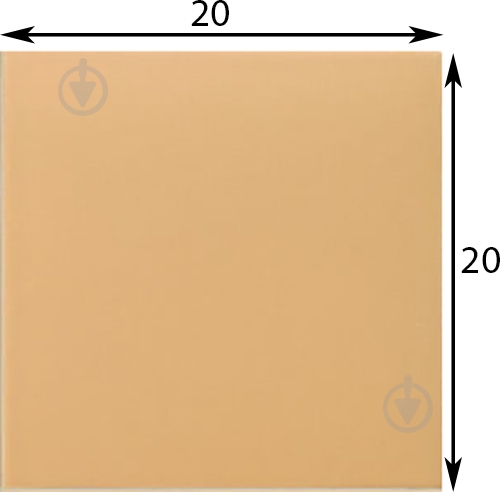 Плитка Mainzu Technical Soft Tangerine 20х20 см - фото 2 Плитка Mainzu Technical Soft Tangerine 20х20 см - фото 2