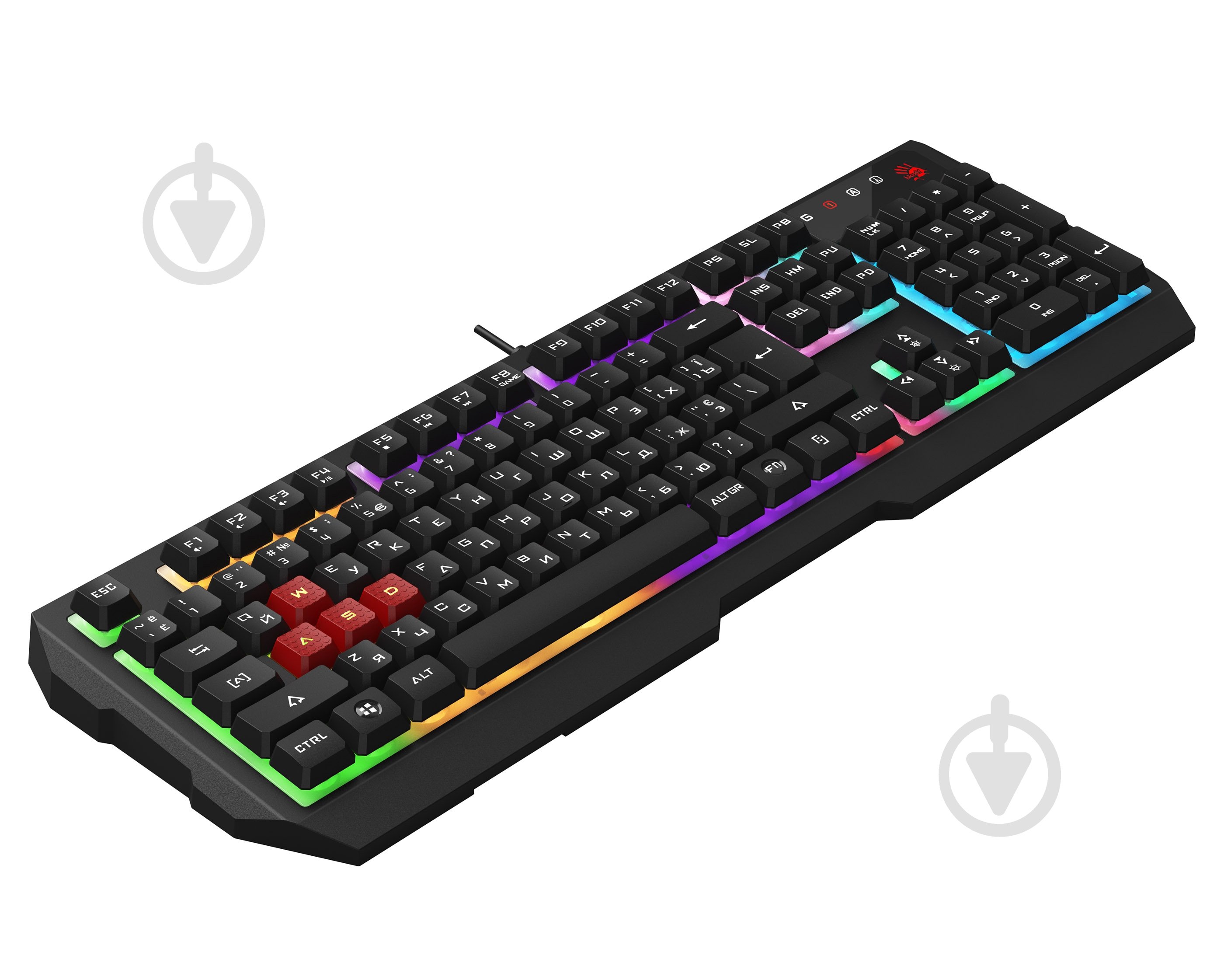 Клавиатура игровая A4Tech (B135N Bloody (Black)) USB неоновая подсветка black - фото 2