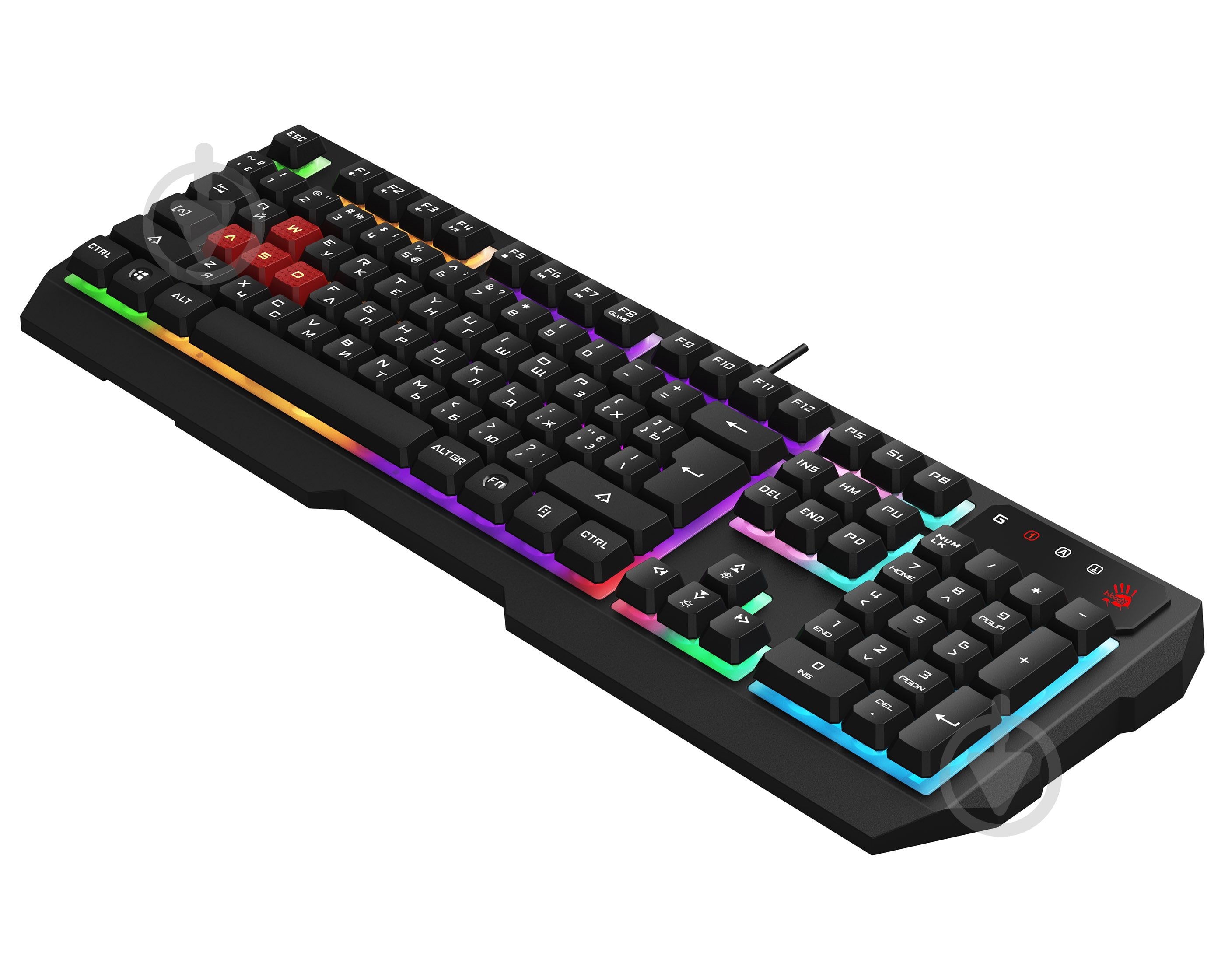 Клавиатура игровая A4Tech (B135N Bloody (Black)) USB неоновая подсветка black - фото 3