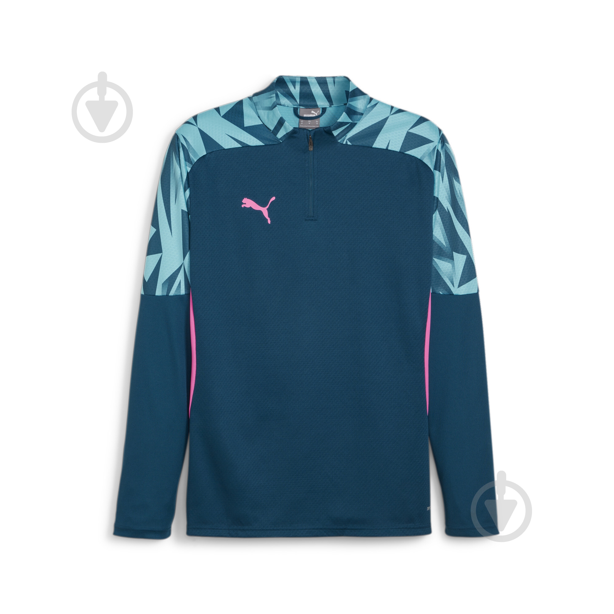 Джемпер Puma INDIVIDUALFINAL 1/4-ZIP TOP 65898256 р.S синий - фото 1
