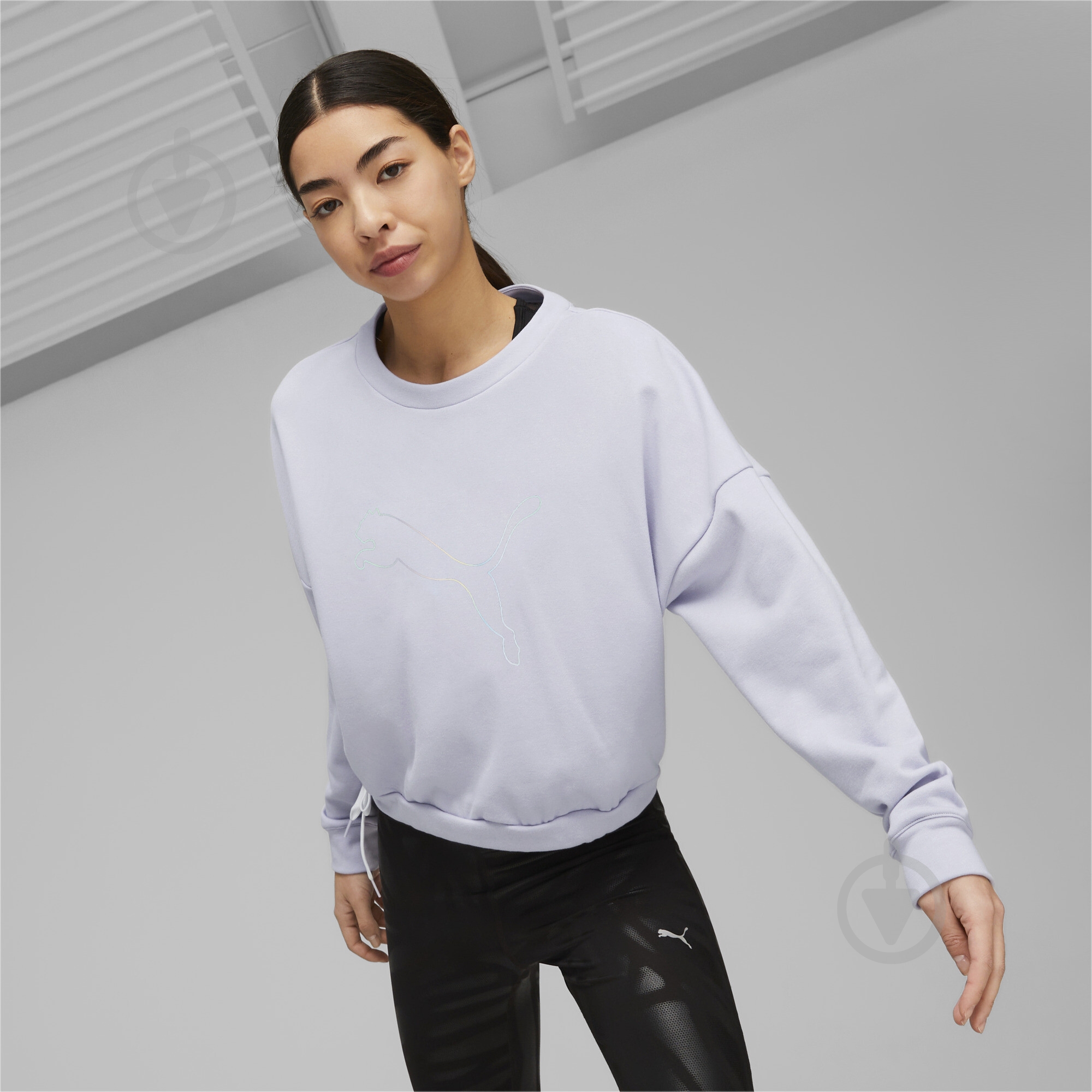 Свитшот Puma NOVA SHINE PULL OVER 52308568 р.XS белый - фото 3 Свитшот Puma NOVA SHINE PULL OVER 52308568 р.XS белый - фото 3