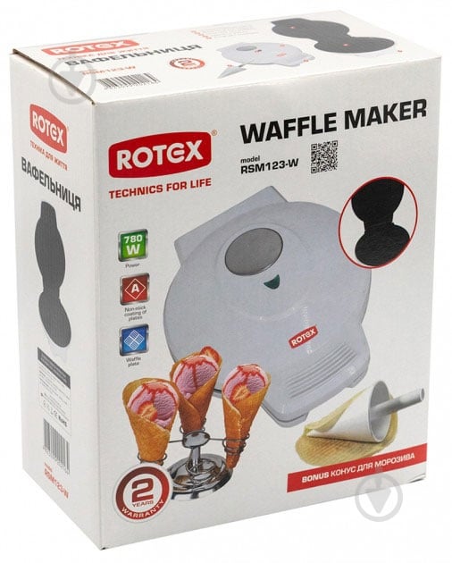 Вафельница Rotex RSM123-W - фото 2