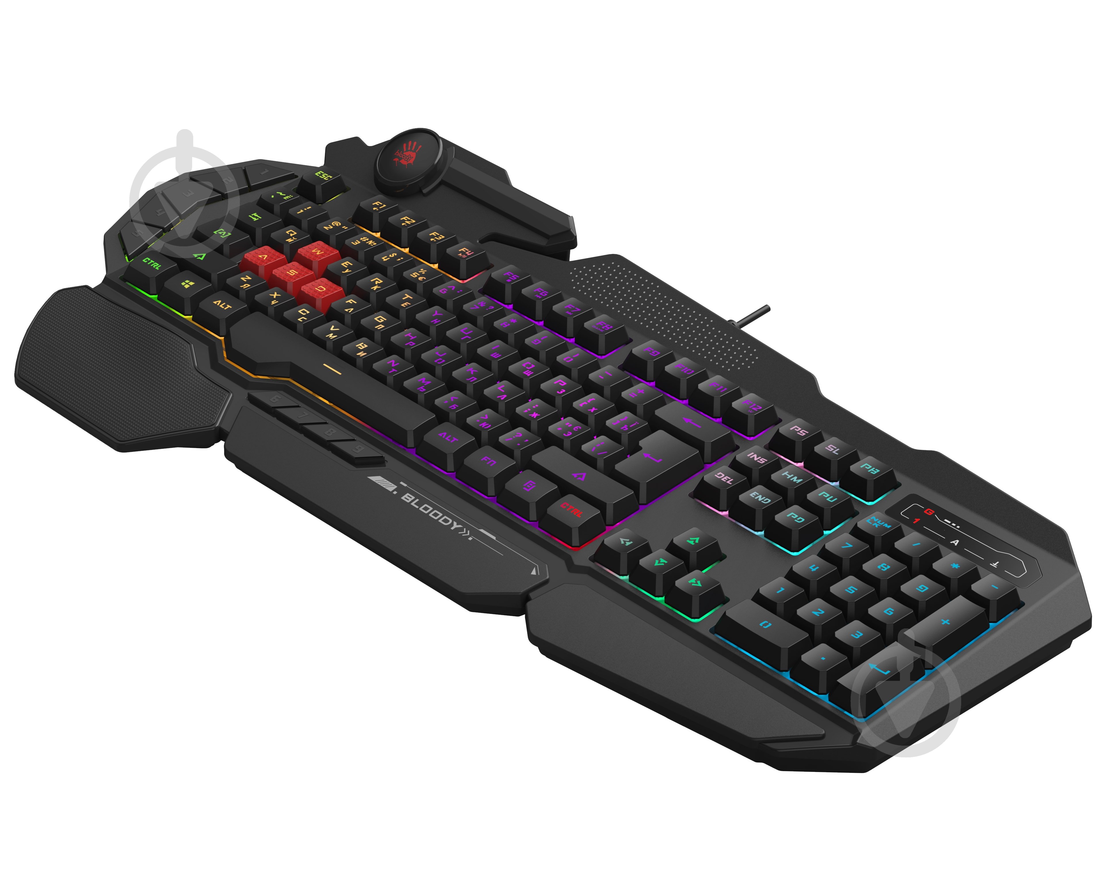 Клавиатура игровая A4Tech (B310N Bloody (Black)) USB, неоновая подсветка black - фото 3 Клавиатура игровая A4Tech (B310N Bloody (Black)) USB, неоновая подсветка black - фото 3