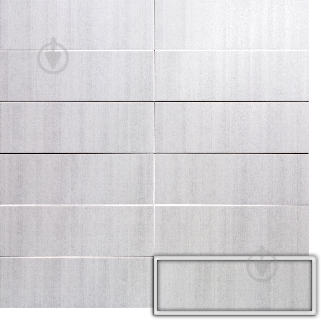 Плитка Mainzu Texture Blanc 10х30 см - фото 1