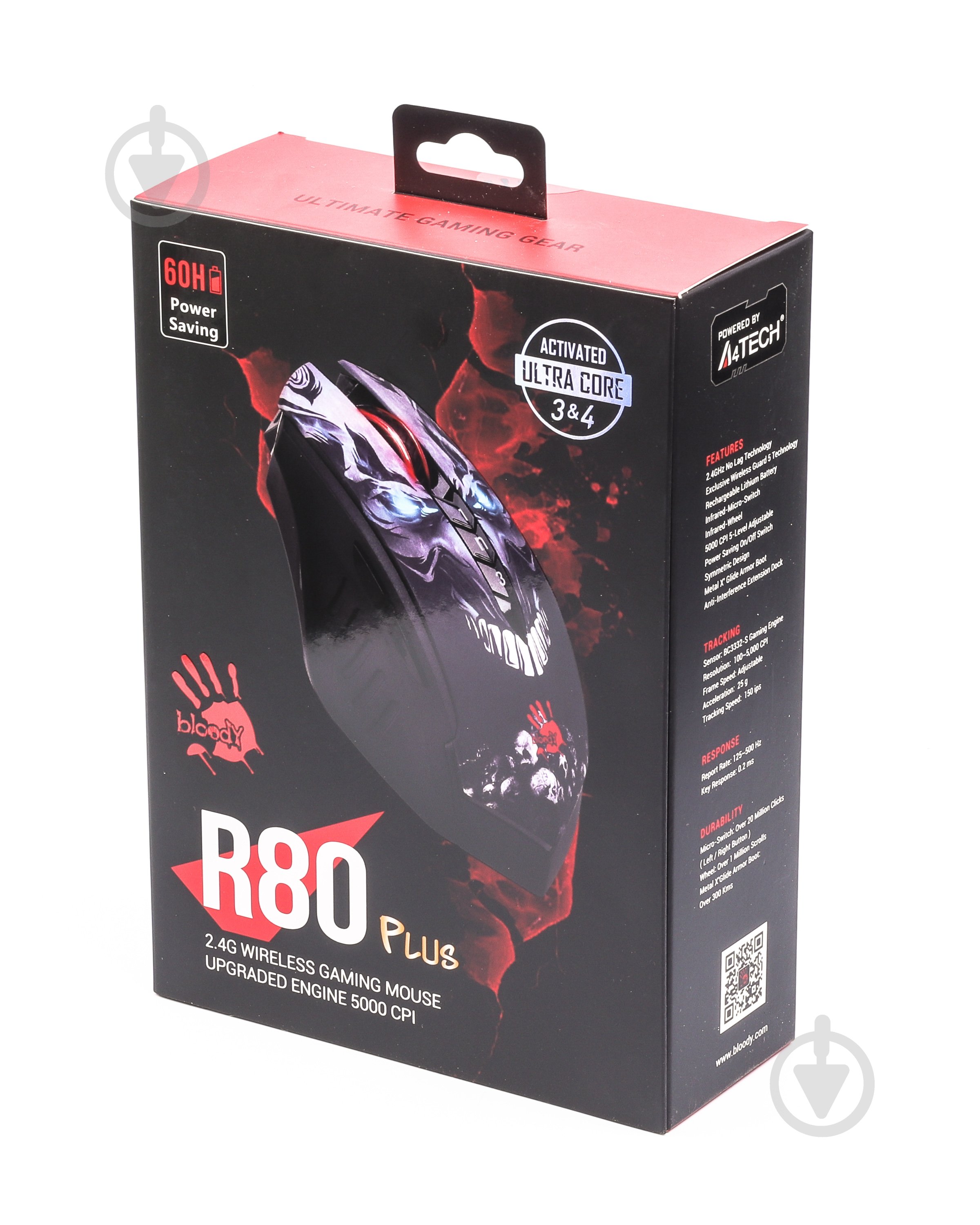 Мишка A4Tech black (R80 Plus Bloody (Skull)) - фото 6