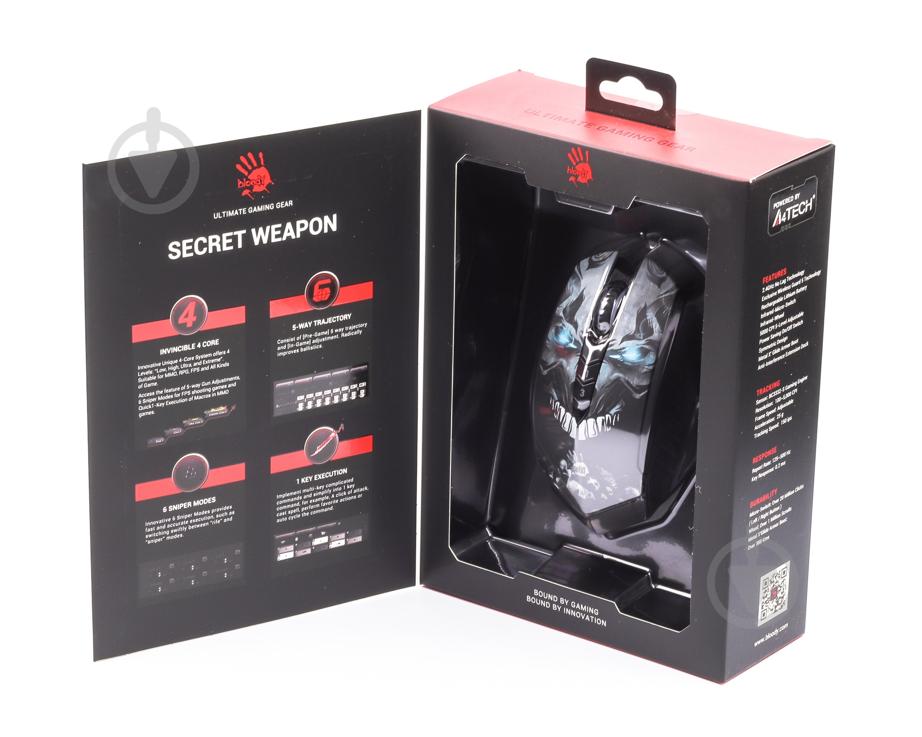 Мишка A4Tech black (R80 Plus Bloody (Skull)) - фото 7