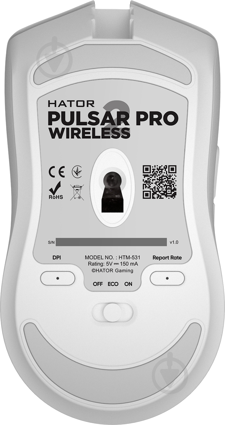 Мышь Hator игровя Pulsar 2 PRO Wireless white (HTM-531) - фото 5