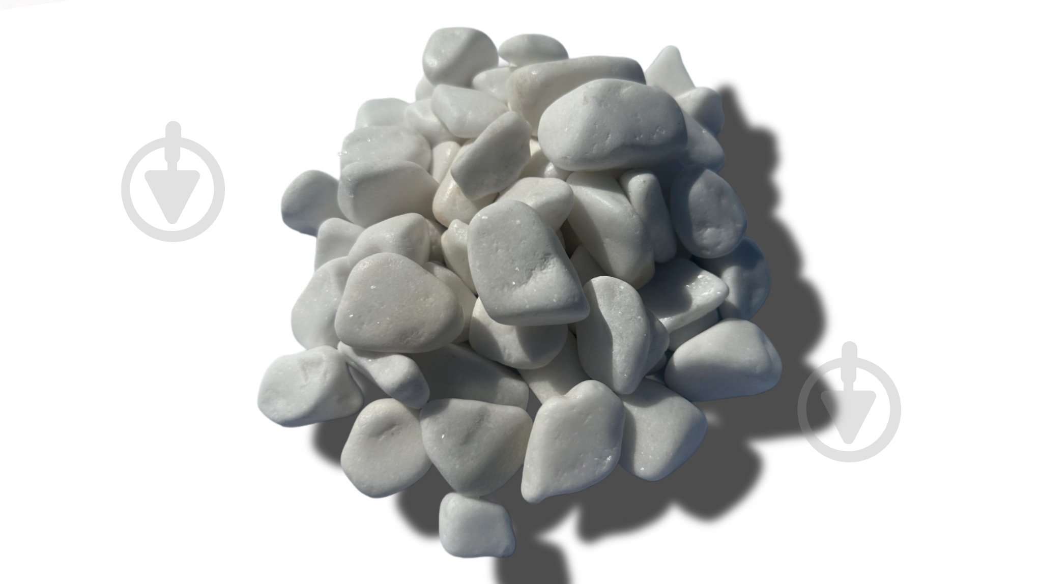 Галька белая 10-30 мм 10 кг - фото 1 Галька белая 10-30 мм 10 кг - фото 1