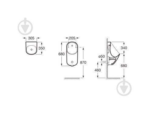 Писсуар ROCA PROTON A3590J5000 - фото 2