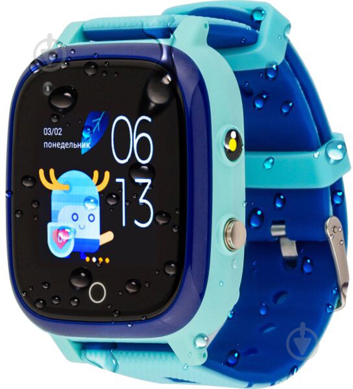 Смарт-часы AmiGo GO005 4G WIFI Thermometer blue - фото 1