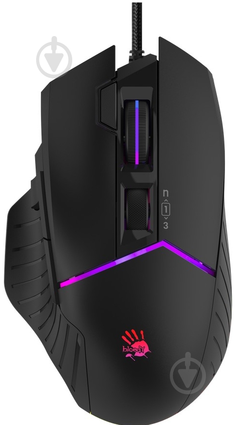 Мишка A4Tech Activated, RGB, 12000 CPI black (W95 Max Bloody (Black)) - фото 1