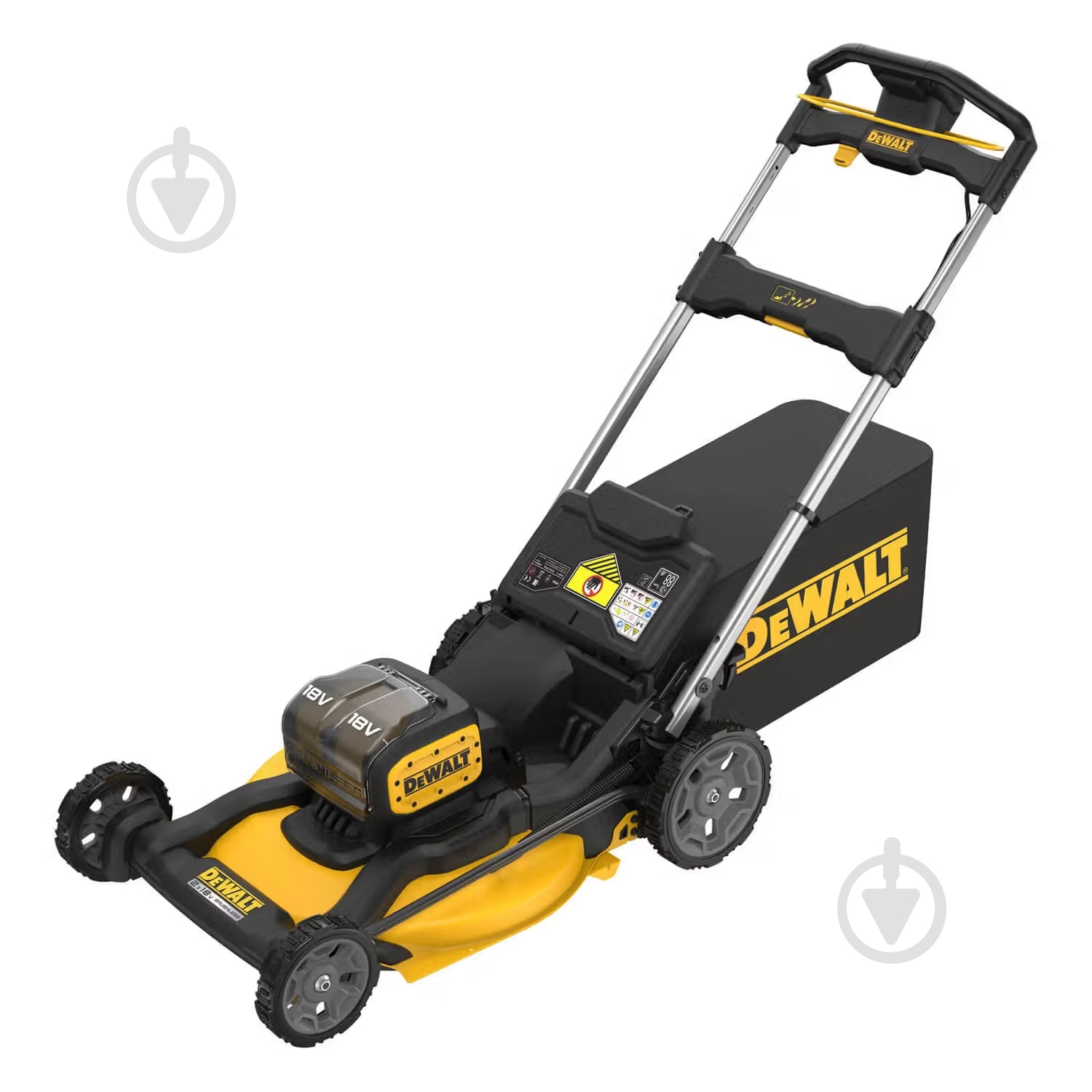 Газонокосилка аккумуляторная DeWalt DCMWP134W2 - фото 2 Газонокосилка аккумуляторная DeWalt DCMWP134W2 - фото 2