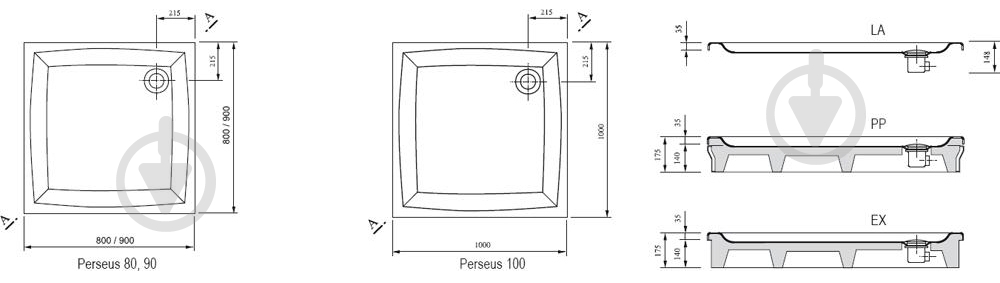 Панель для поддона Ravak Perseus-100 SET N White - фото 3 Панель для поддона Ravak Perseus-100 SET N White - фото 3