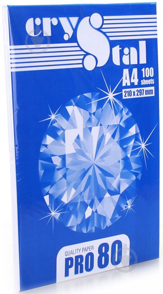 Папір офісний CRYSTAL A4 80 г/м білий 100 аркушів - фото 3