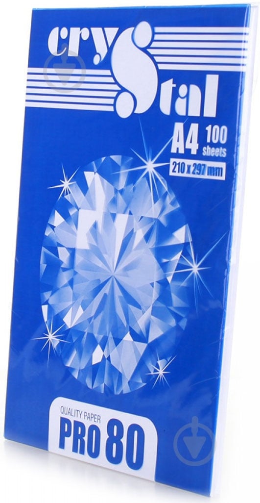 Папір офісний CRYSTAL A4 80 г/м білий 100 аркушів - фото 4