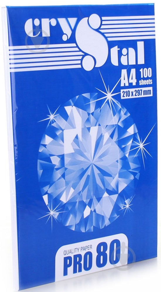 Папір офісний CRYSTAL A4 80 г/м білий 100 аркушів - фото 5