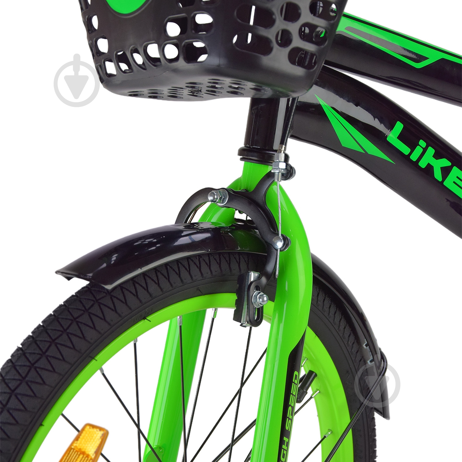 ᐉ Велосипед дитячий Like2bike Dark Rider 20'' чорно-зелений