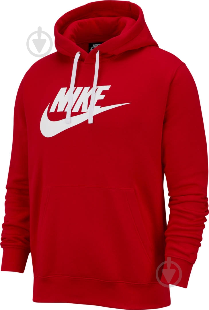 Джемпер Nike M NSW CLUB HOODIE PO BB GX BV2973-657 р. L красный - фото 1