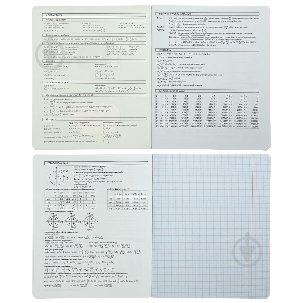 Тетрадь предметная CLOUDS 36 лист. клетка алгебра KIDS LINE ZiBi - фото 5