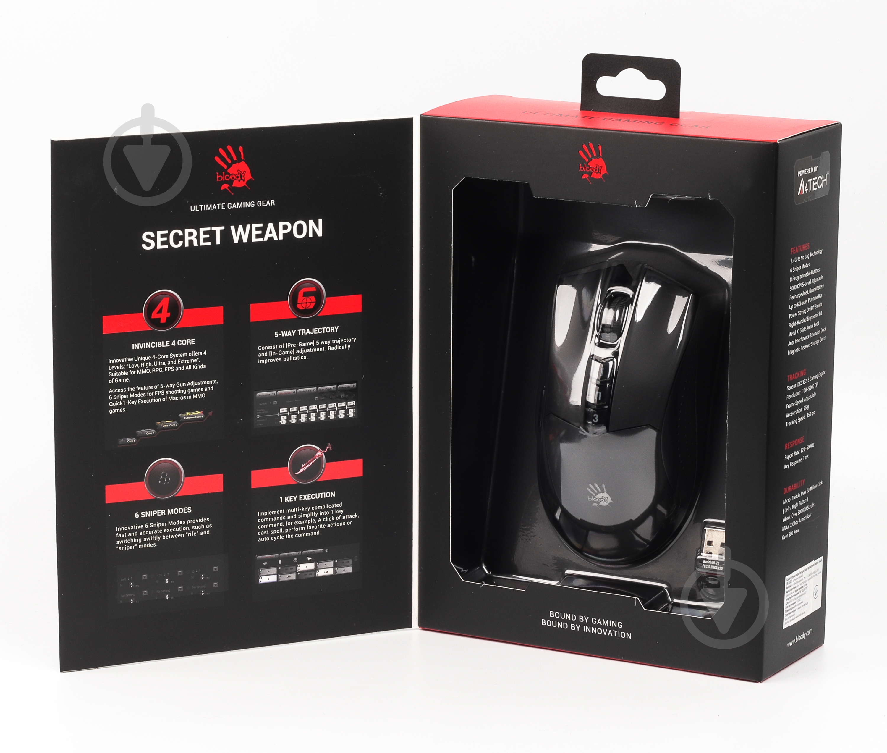 Мишка бездротова BLOODY 5000 CPI black (R90 Plus Bloody (Black)) - фото 10