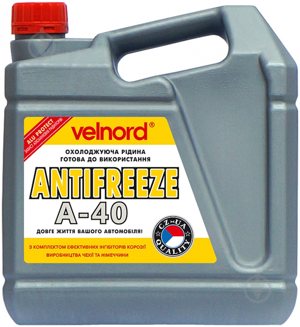 Антифриз Velvana А-40 до -40 °C G13 готовый 4 л желтый - фото 1