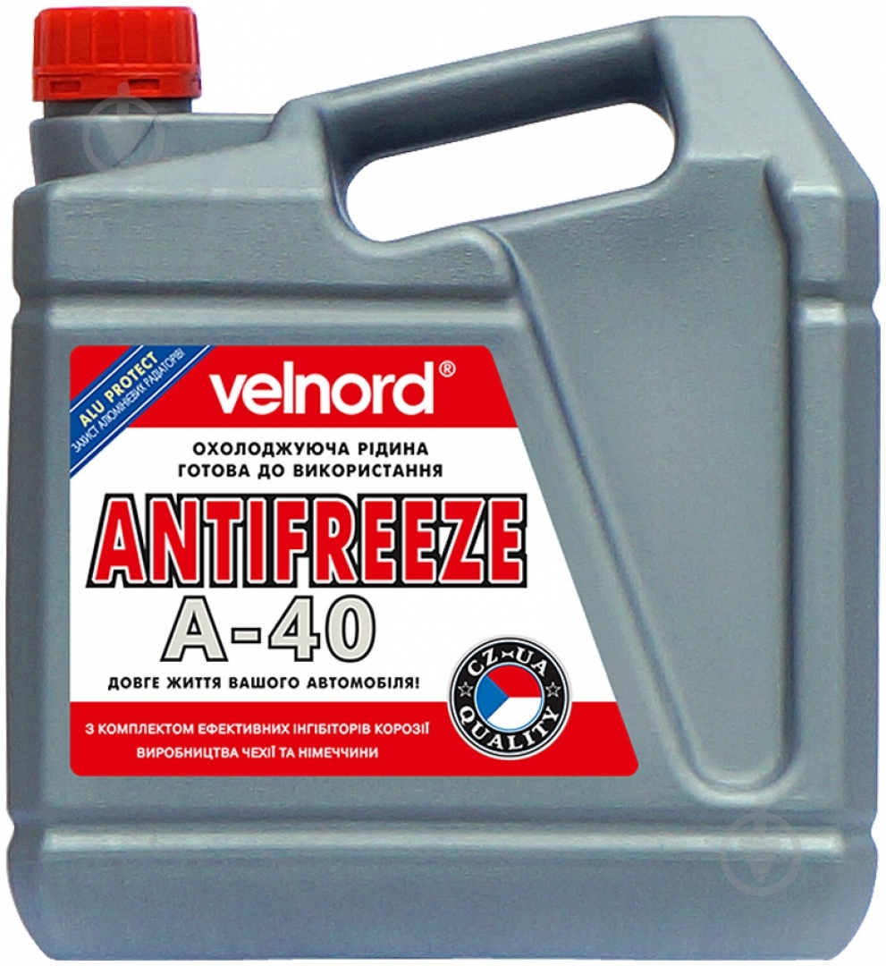 Антифриз Velvana А-40 до -40 °C G12 готовый 4 л красный - фото 1
