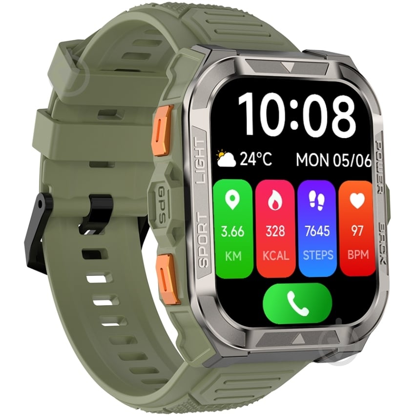 Смарт-часы Blackview W80 Pro Green (6931548324072) - фото 2 Смарт-часы Blackview W80 Pro Green (6931548324072) - фото 2