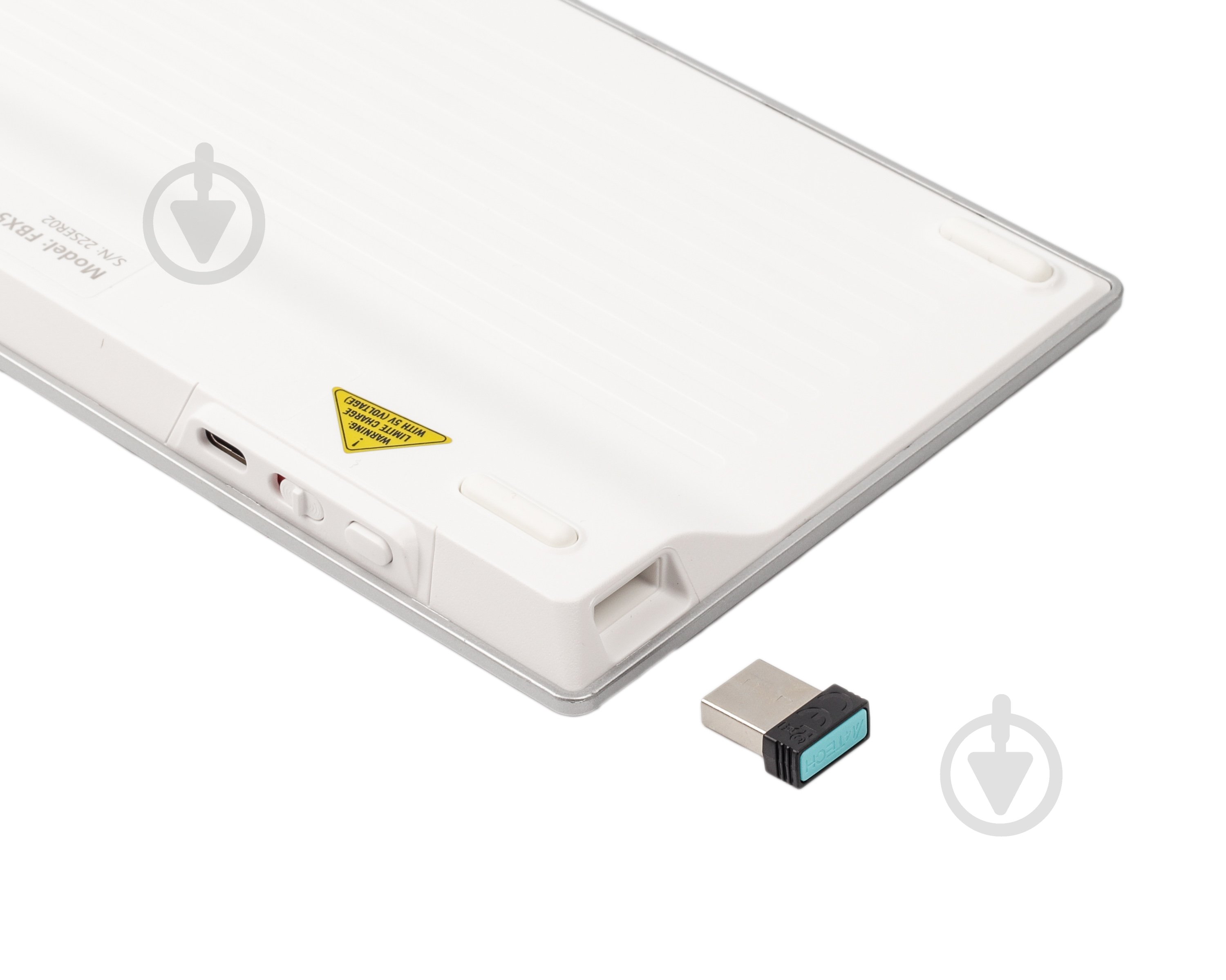 Клавиатура A4Tech (FBX51C (White)) Bluetooth/2.4 ГГц white - фото 2