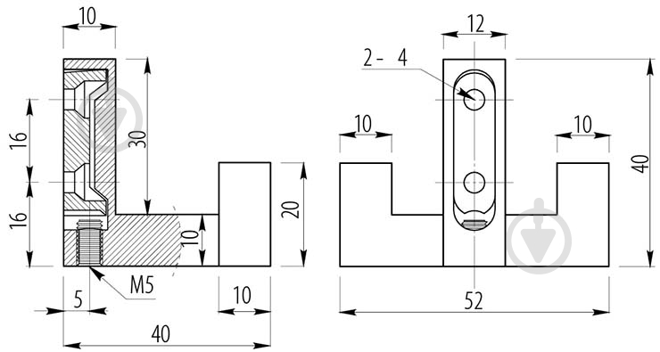 Крючок мебельный GTV К2202 никель - фото 2