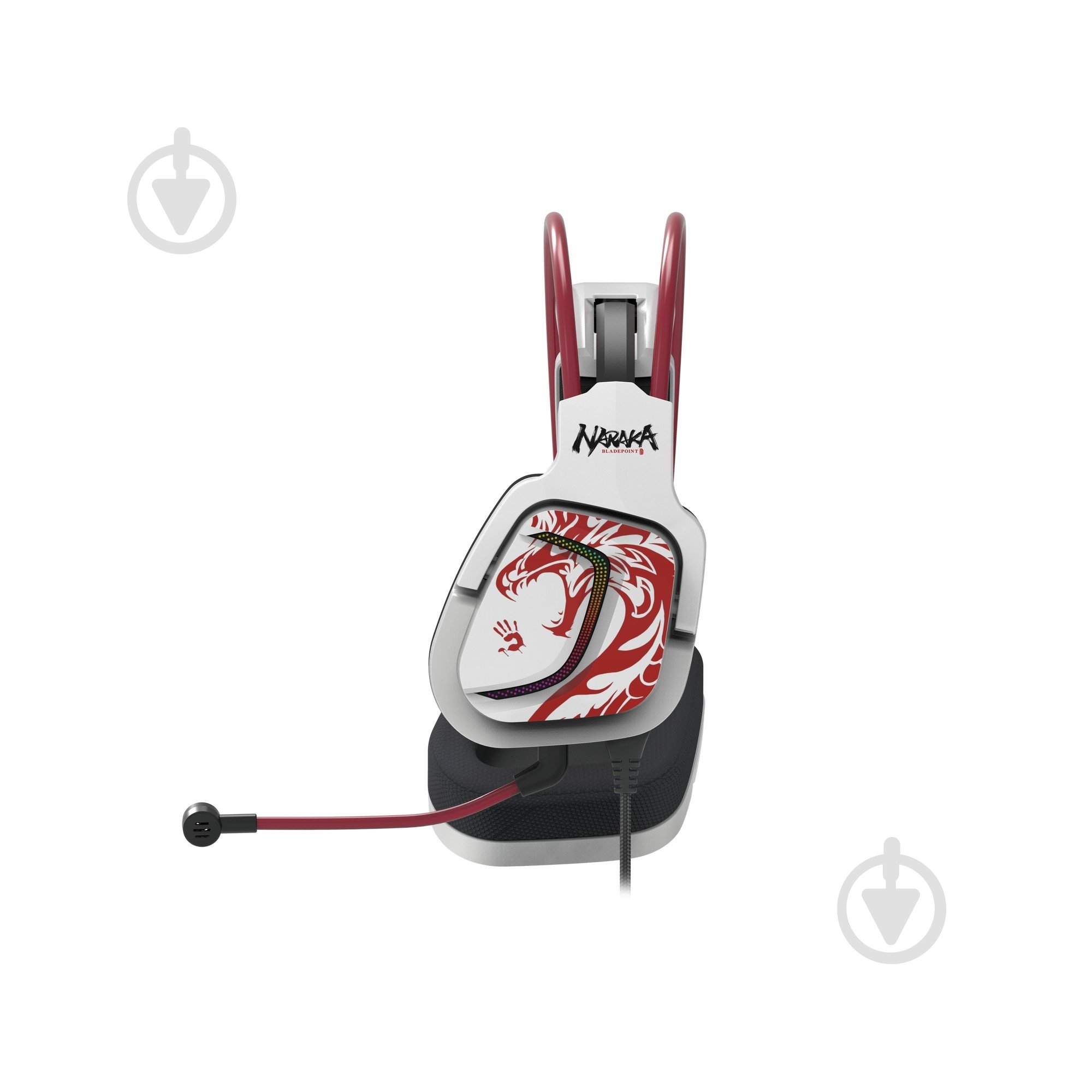 Гарнитура игровая A4Tech white/red (G575 Bloody (Naraka)) - фото 2