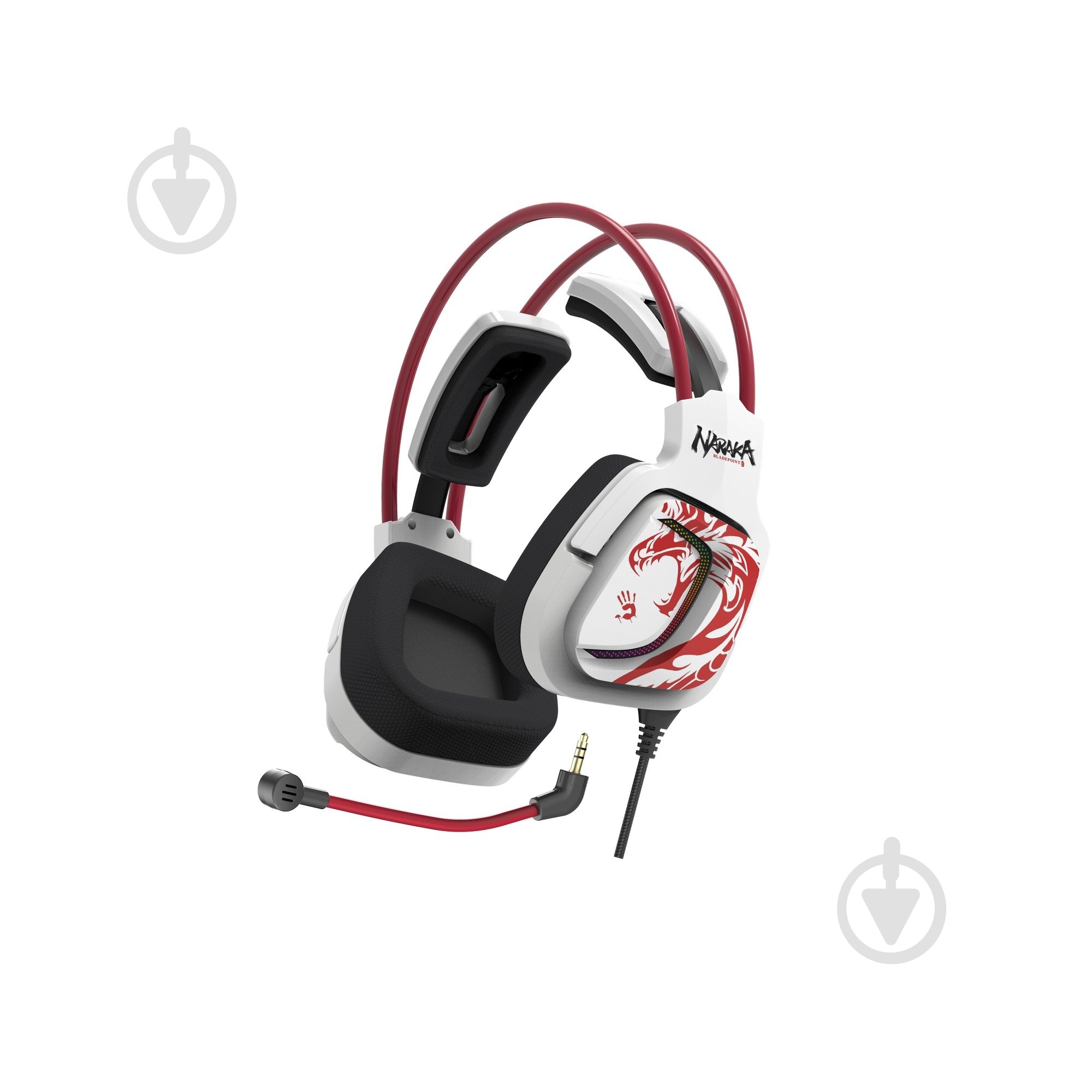 Гарнитура игровая A4Tech white/red (G575 Bloody (Naraka)) - фото 6