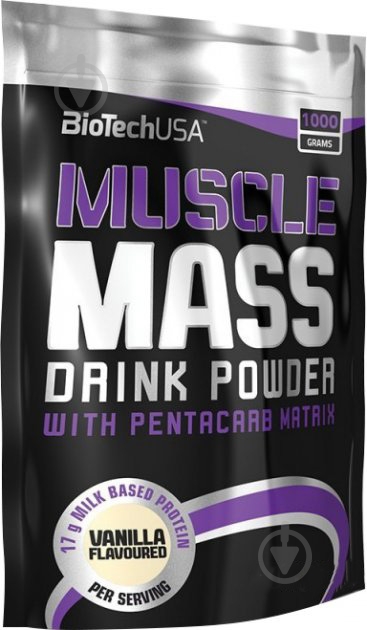 Гейнер Muscle Mass BioTechUSA Шоколад 1 кг - фото 1