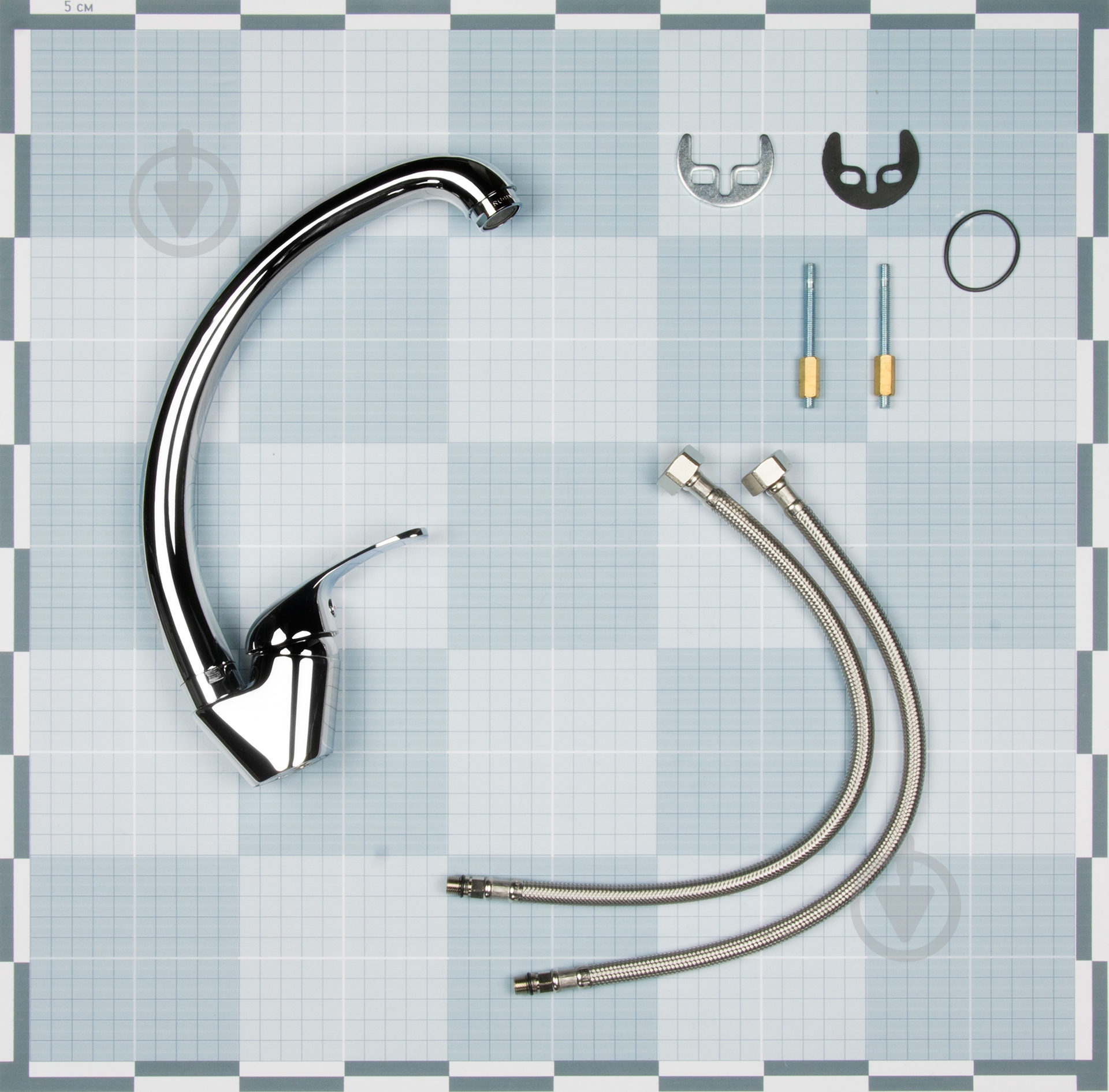 Змішувач для кухні Rubineta Optima-33 O30008 - фото 2 Змішувач для кухні Rubineta Optima-33 O30008 - фото 2