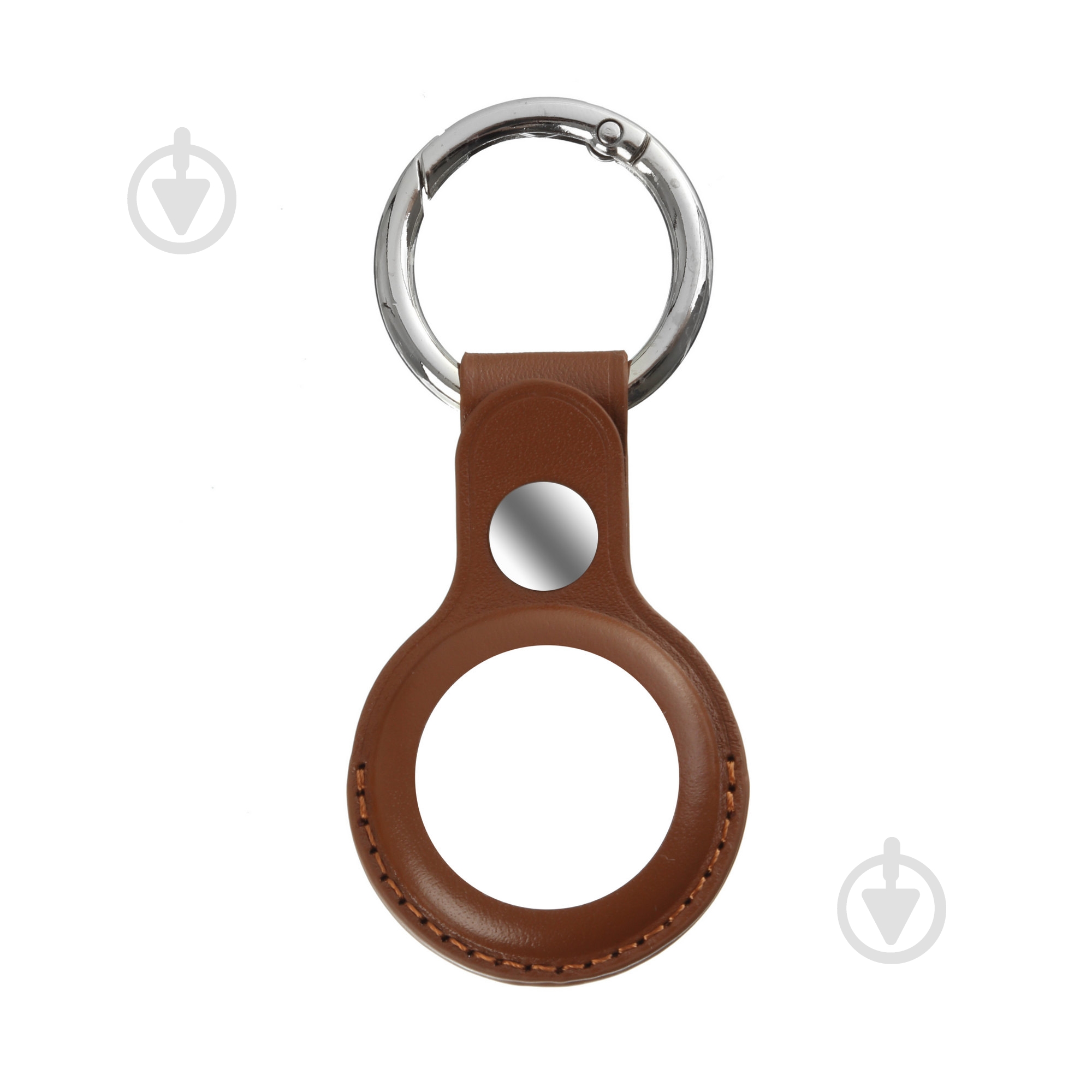 Чехол-брелок Armorstandart для AirTag Leather Ring Brown (ARM59231) - фото 1