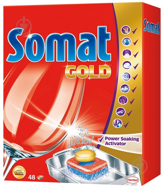 Таблетки для посудомийних машин Somat Gold 48 шт. - фото 1