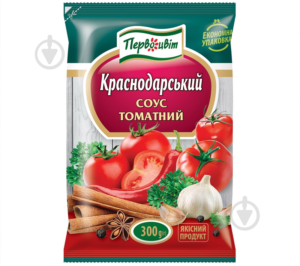 Томатный соус Первоцвіт Краснодарский 300 г - фото 1