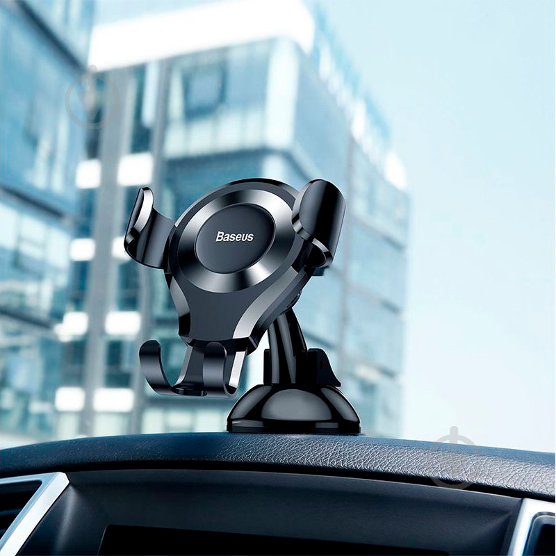 Держатель для смартфона Car Mount BASEUS Osculum Gravity черный - фото 8