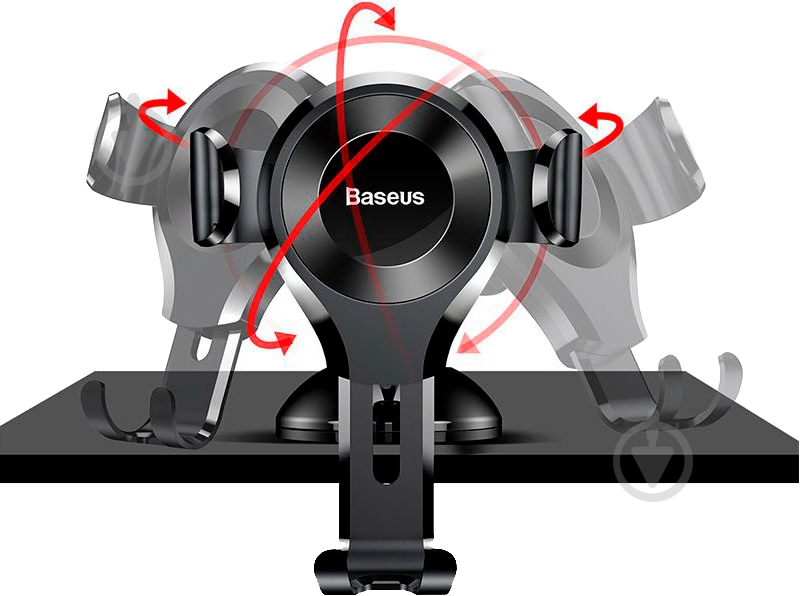 Держатель для смартфона Car Mount BASEUS Osculum Gravity черный - фото 5