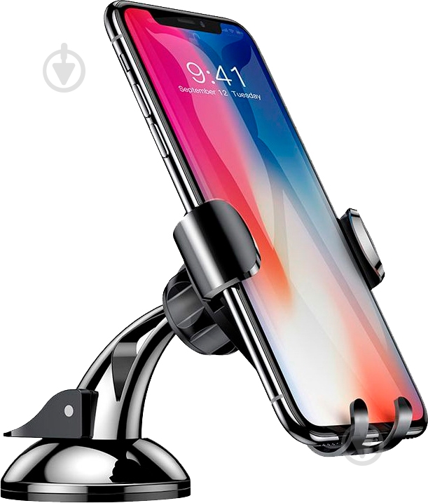 Держатель для смартфона Car Mount BASEUS Osculum Gravity черный - фото 3