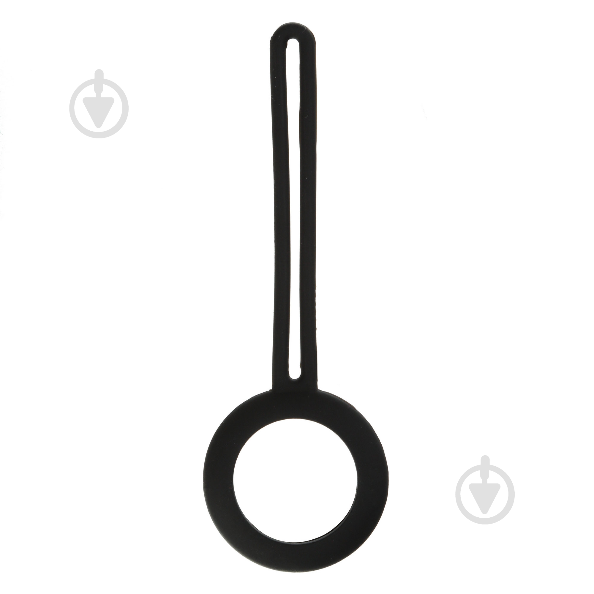 Чехол-брелок Armorstandart для AirTag Silicone Long Loop Open Black (ARM59281) - фото 1
