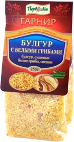 Булгур Первоцвіт з білими грибами 250 г - фото 1