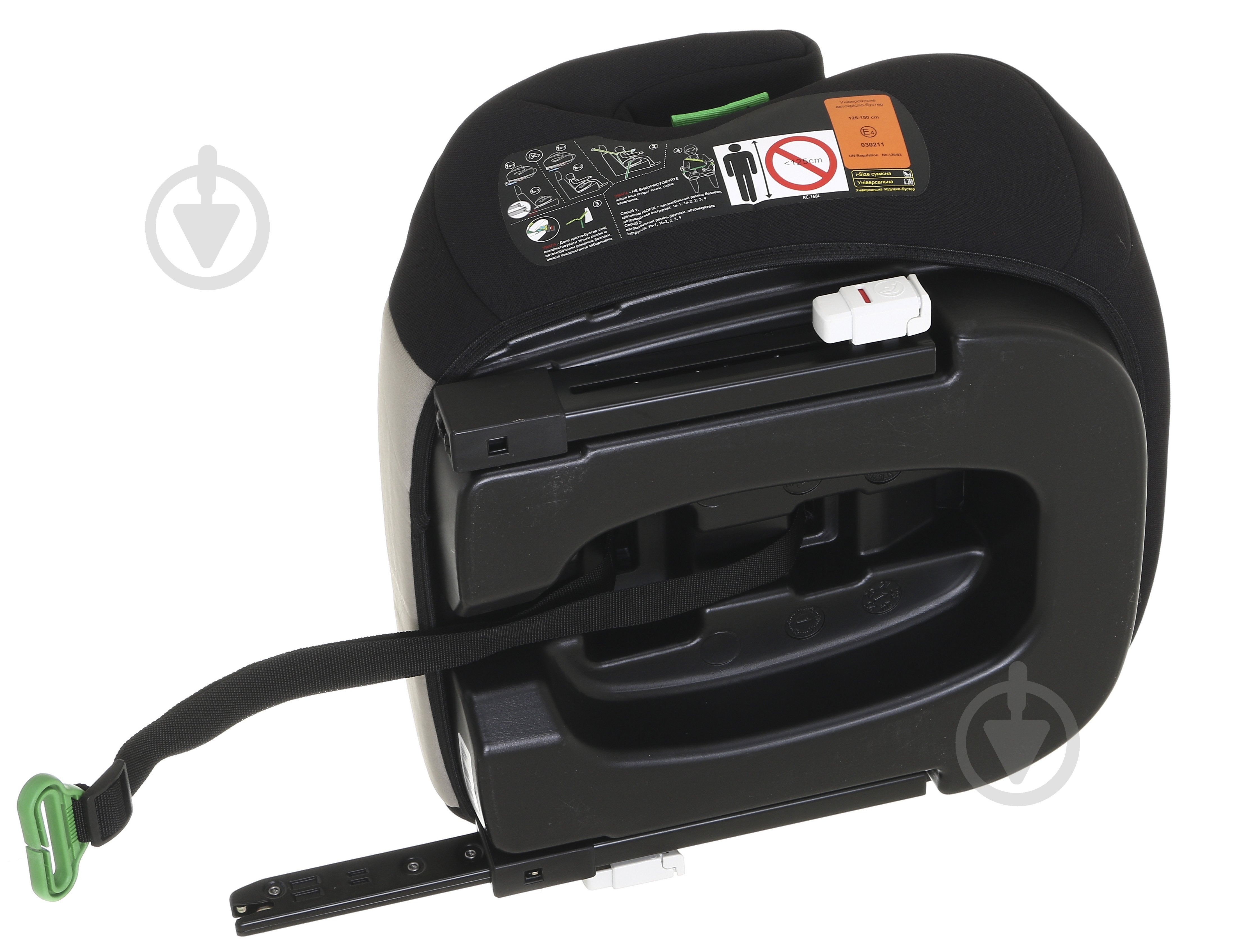 Автокресло-бустер Eternal Shield Champion II CC15-B с isofix серый с черным - фото 9