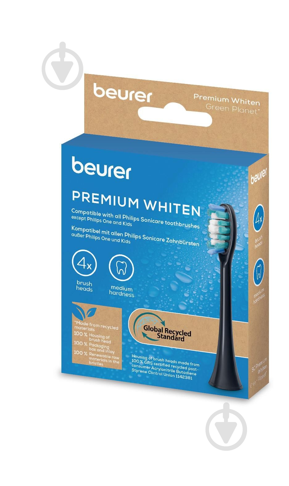 Насадки для звукової зубної щітки Beurer SC Premium White 4x GP (відбілювання зубів) - фото 4