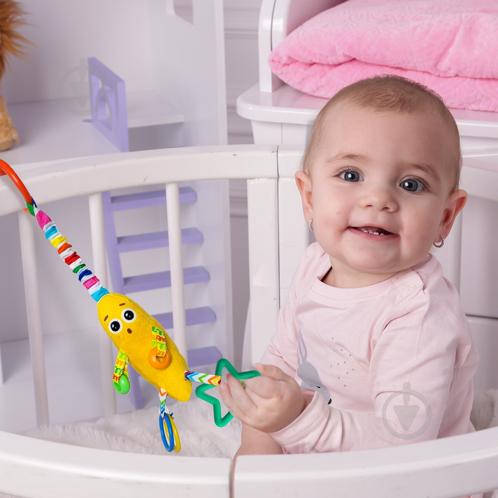 Іграшка-підвіска Масік з прорізувачем Банан МС 110604-17 - фото 3